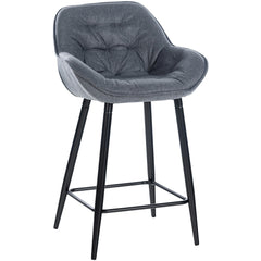 Barhocker Gibson Stoff - grau