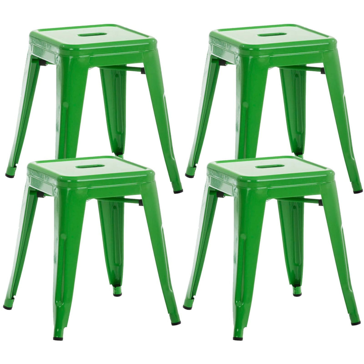 4er Set Hocker Armin - grün - InfinityMarket
