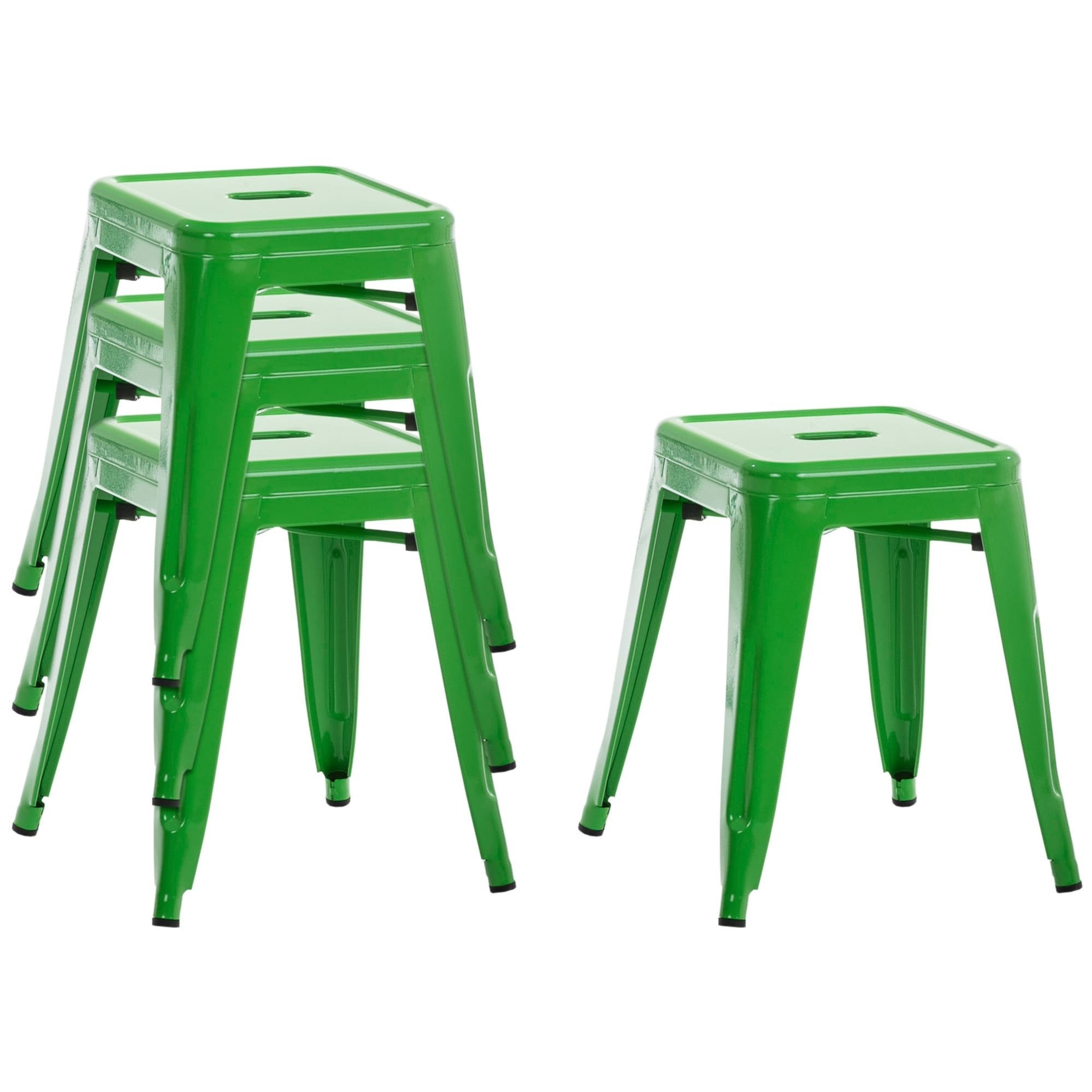 4er Set Hocker Armin - grün - InfinityMarket