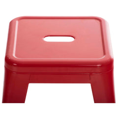 4er Set Hocker Armin - rot - InfinityMarket