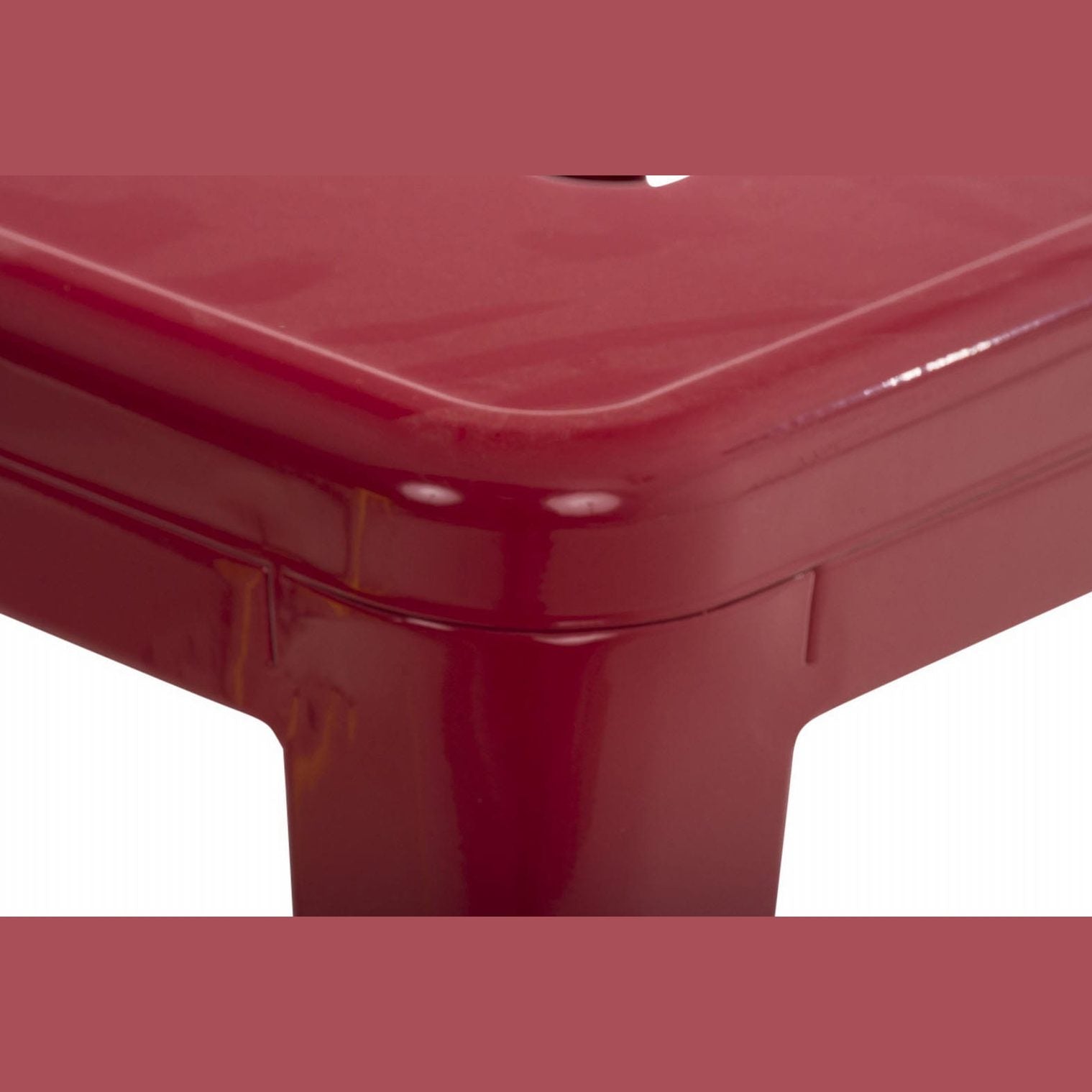 4er Set Hocker Armin - rot - InfinityMarket