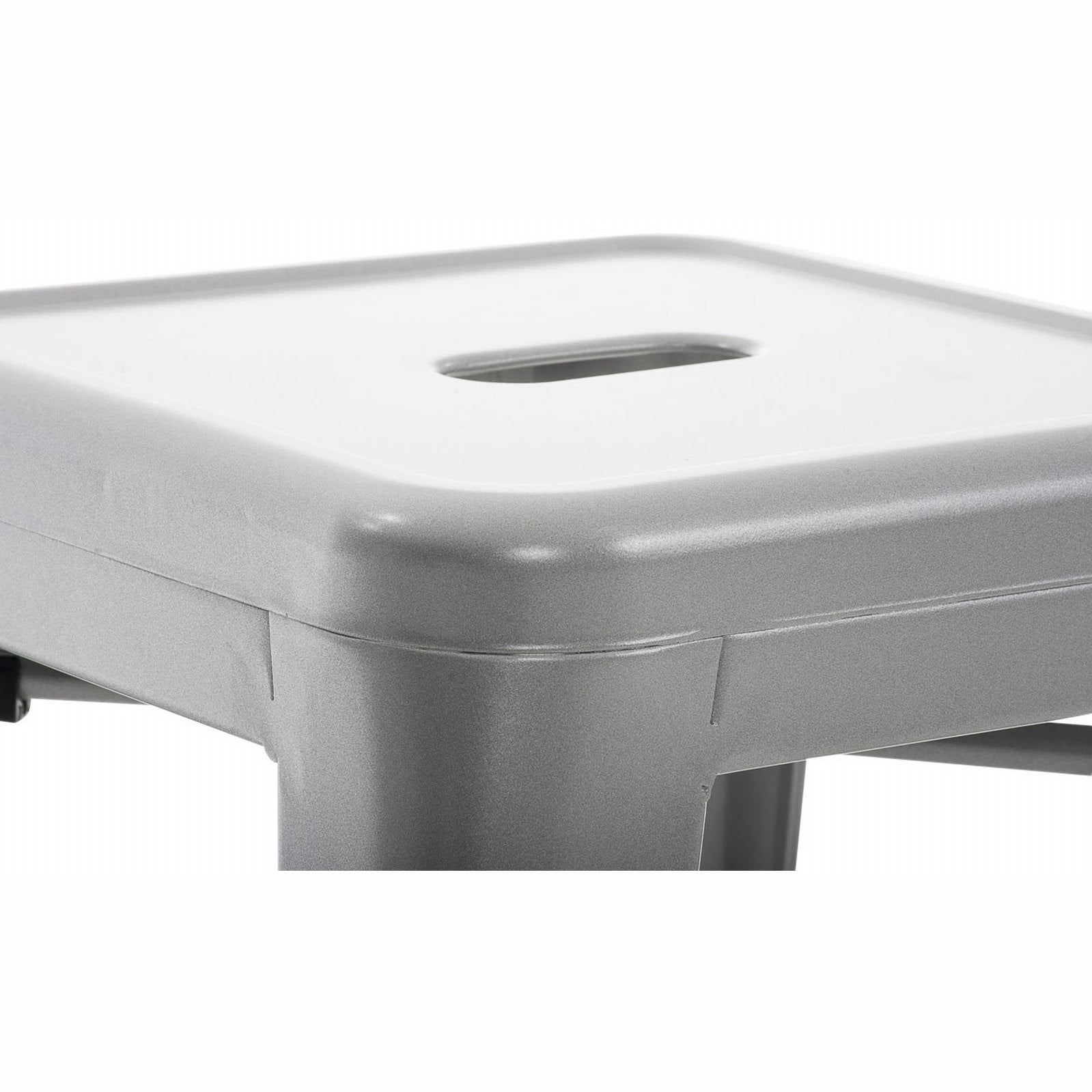 4er Set Hocker Armin - silber - InfinityMarket