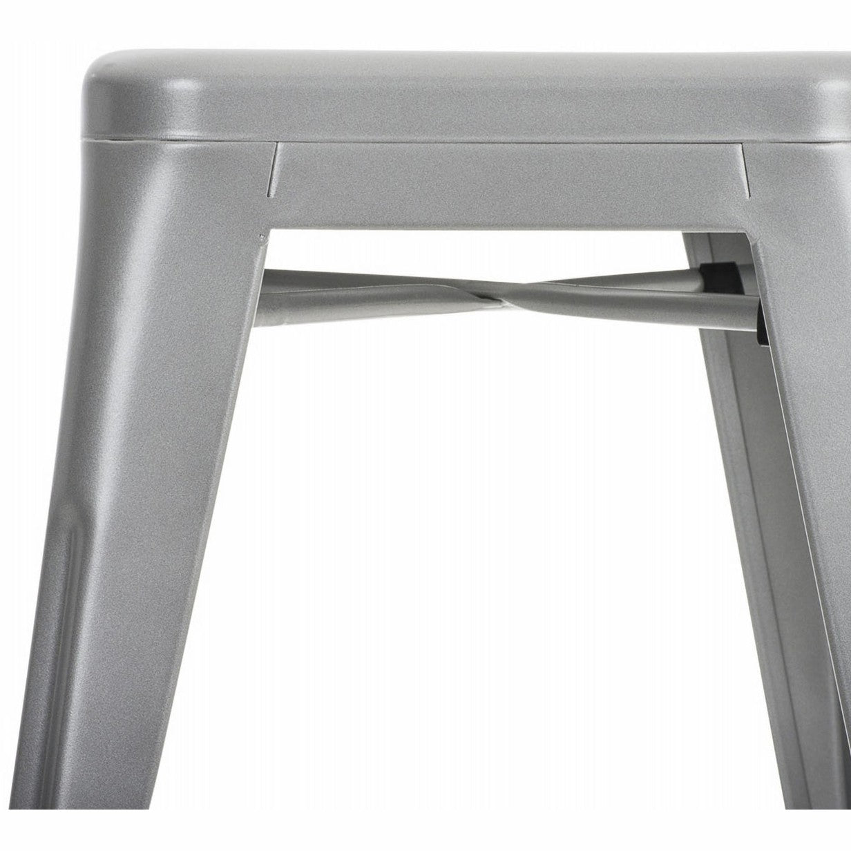 4er Set Hocker Armin - silber - InfinityMarket