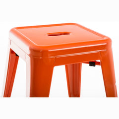 4er Set Hocker Armin - orange - InfinityMarket