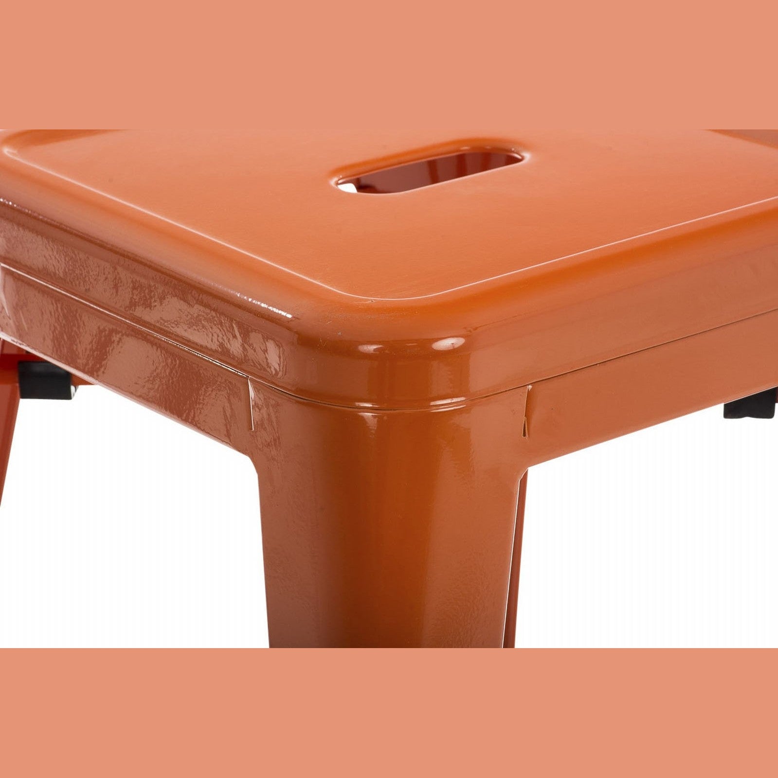 4er Set Hocker Armin - orange - InfinityMarket