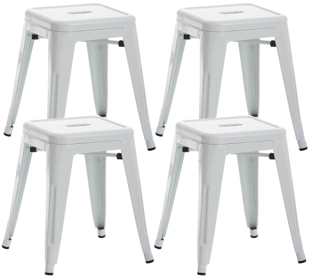 4er Set Hocker Armin - wei�