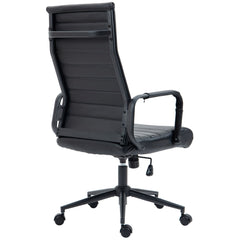 Bürostuhl Kolumbus Echtleder - schwarz/schwarz