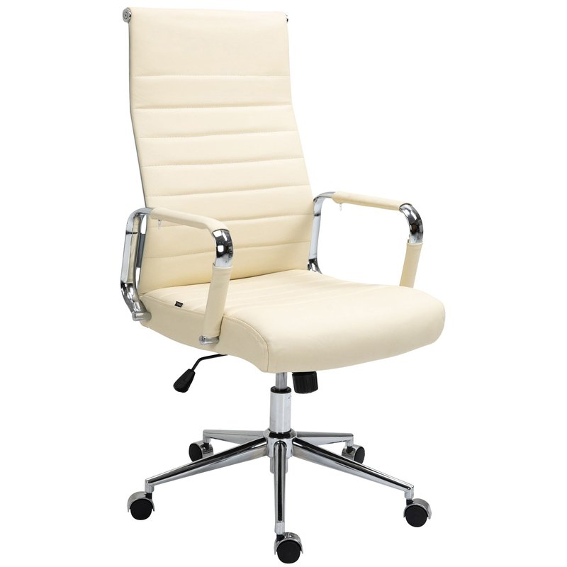 Bürostuhl Kolumbus Echtleder - creme