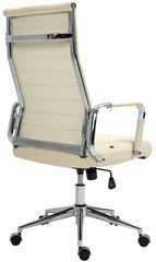 Bürostuhl Kolumbus Echtleder - creme