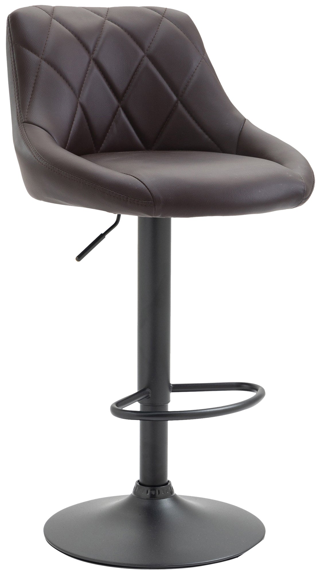 Barhocker Lazio Kunstleder schwarz - braun