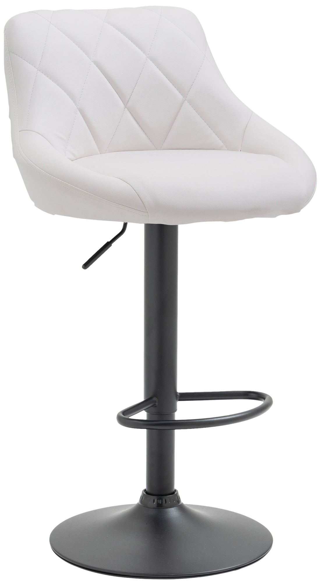 Barhocker Lazio Kunstleder schwarz - wei�