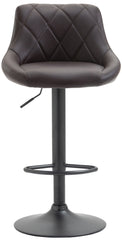 Barhocker Lazio Kunstleder schwarz - braun