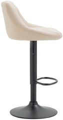 Barhocker Lazio Kunstleder schwarz - creme