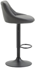 Barhocker Lazio Kunstleder schwarz - grau