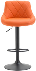 Barhocker Lazio Kunstleder schwarz - orange