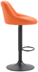 Barhocker Lazio Kunstleder schwarz - orange
