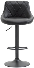 Barhocker Lazio Kunstleder schwarz - schwarz