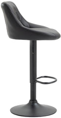 Barhocker Lazio Kunstleder schwarz - schwarz
