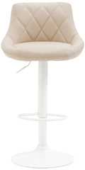 Barhocker Lazio Kunstleder wei� - creme
