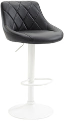 Barhocker Lazio Kunstleder wei� - schwarz