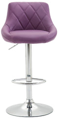 Barhocker Lazio Kunstleder chrom - lila