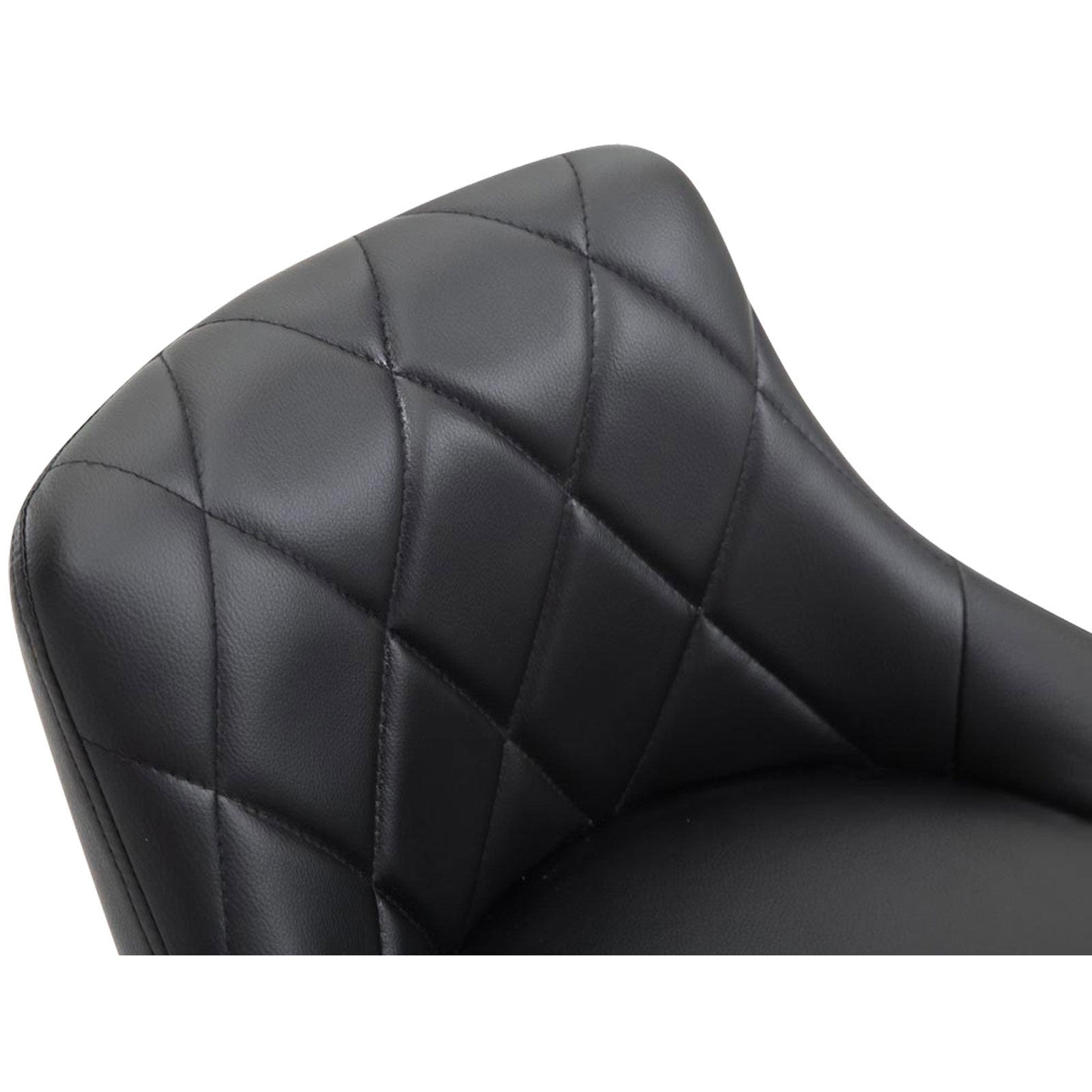 Barhocker Lazio Kunstleder chrom - schwarz - InfinityMarket