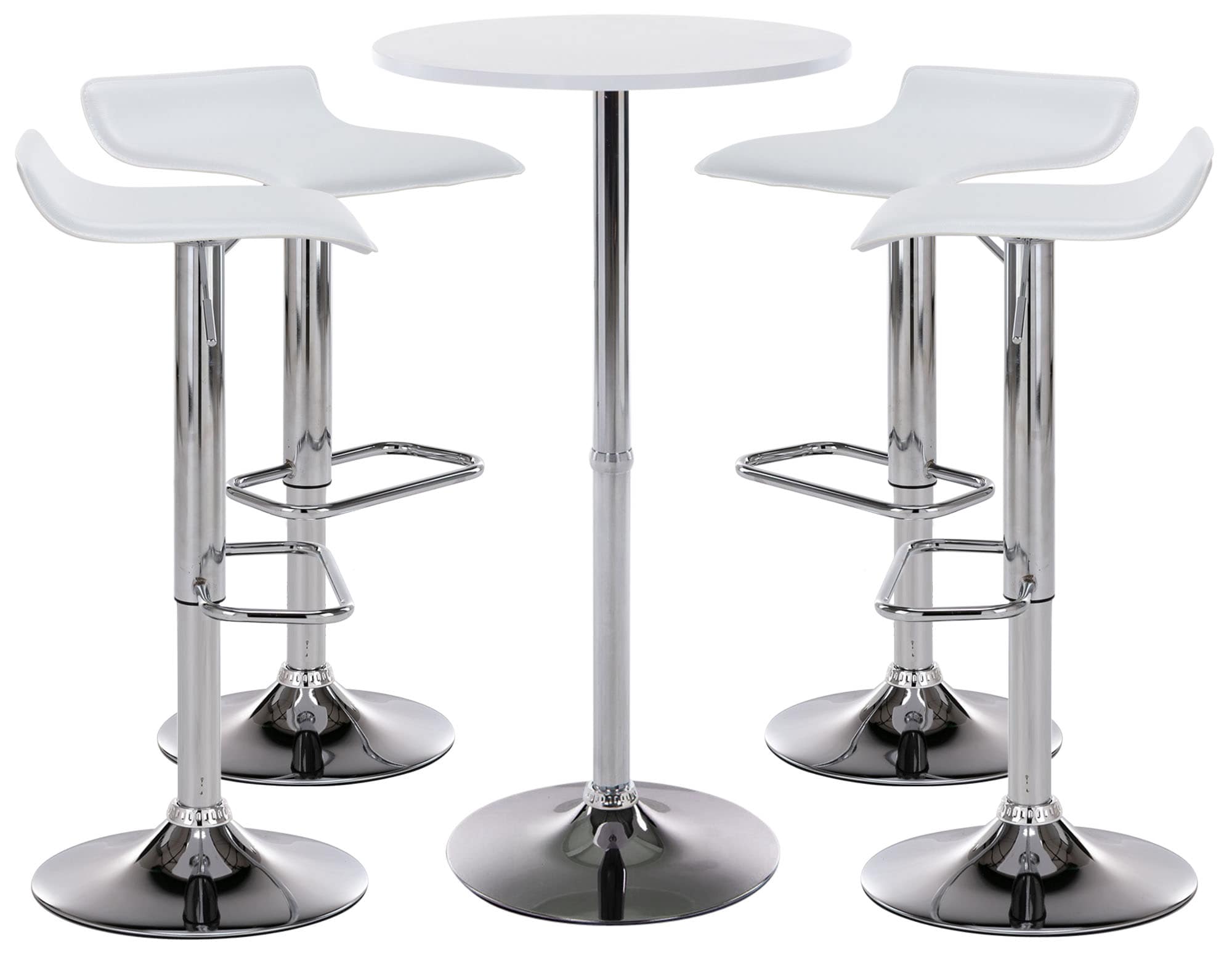 4er Bartisch Set Esberg - wei� by Dropshipping-Europe – M�bel