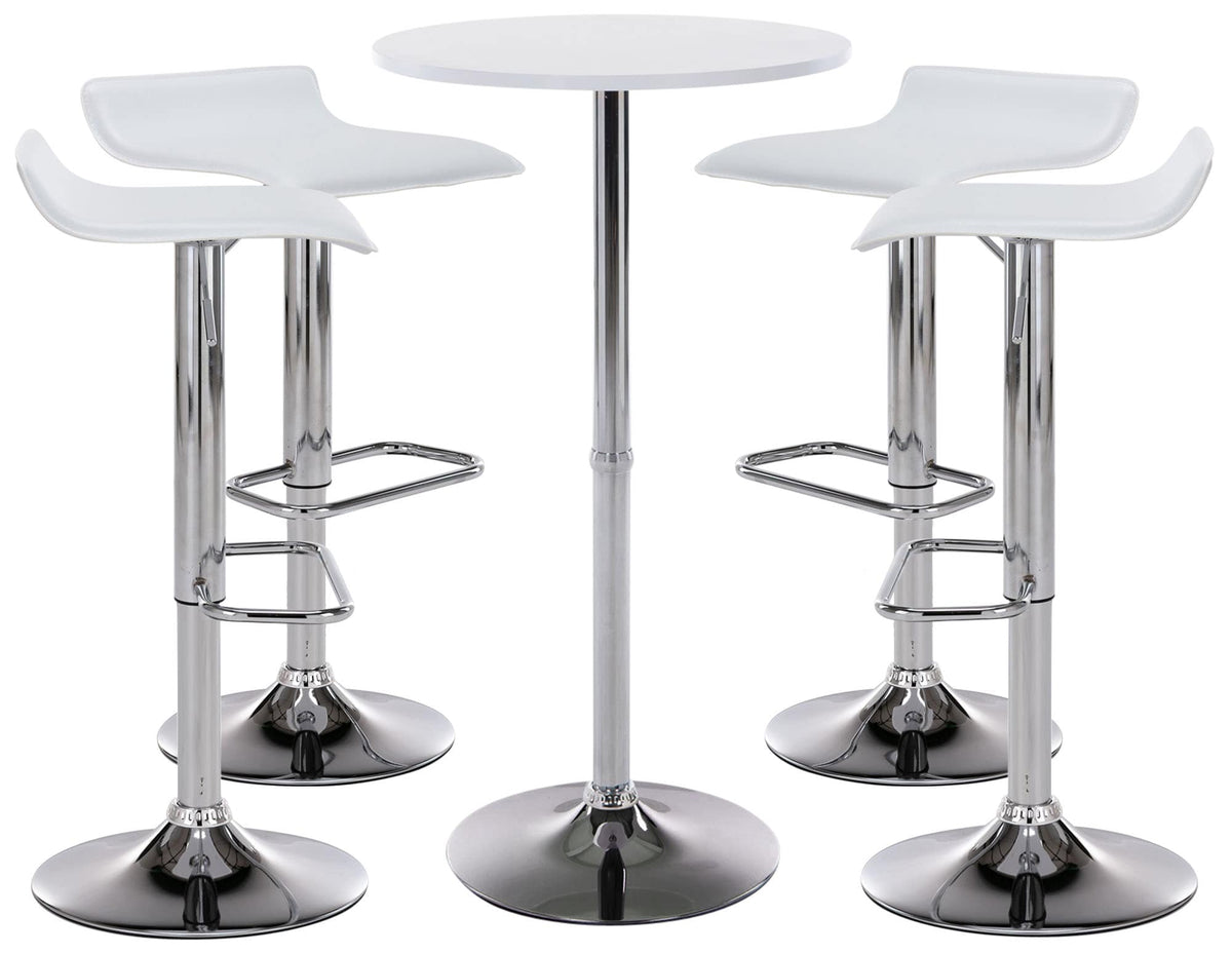 4er Bartisch Set Esberg - wei� by Dropshipping-Europe – M�bel