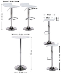 4er Bartisch Set Esberg - wei� by Dropshipping-Europe – M�bel