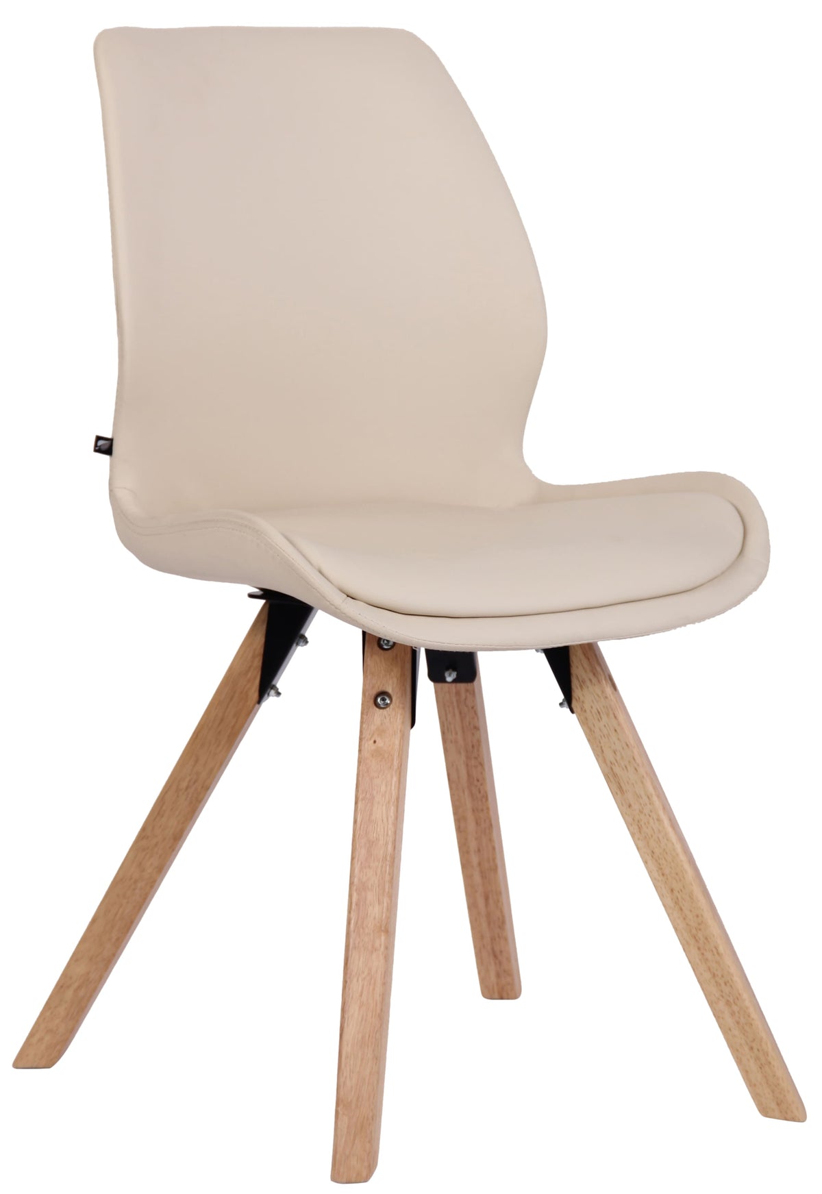 Stuhl Luna Kunstleder - creme