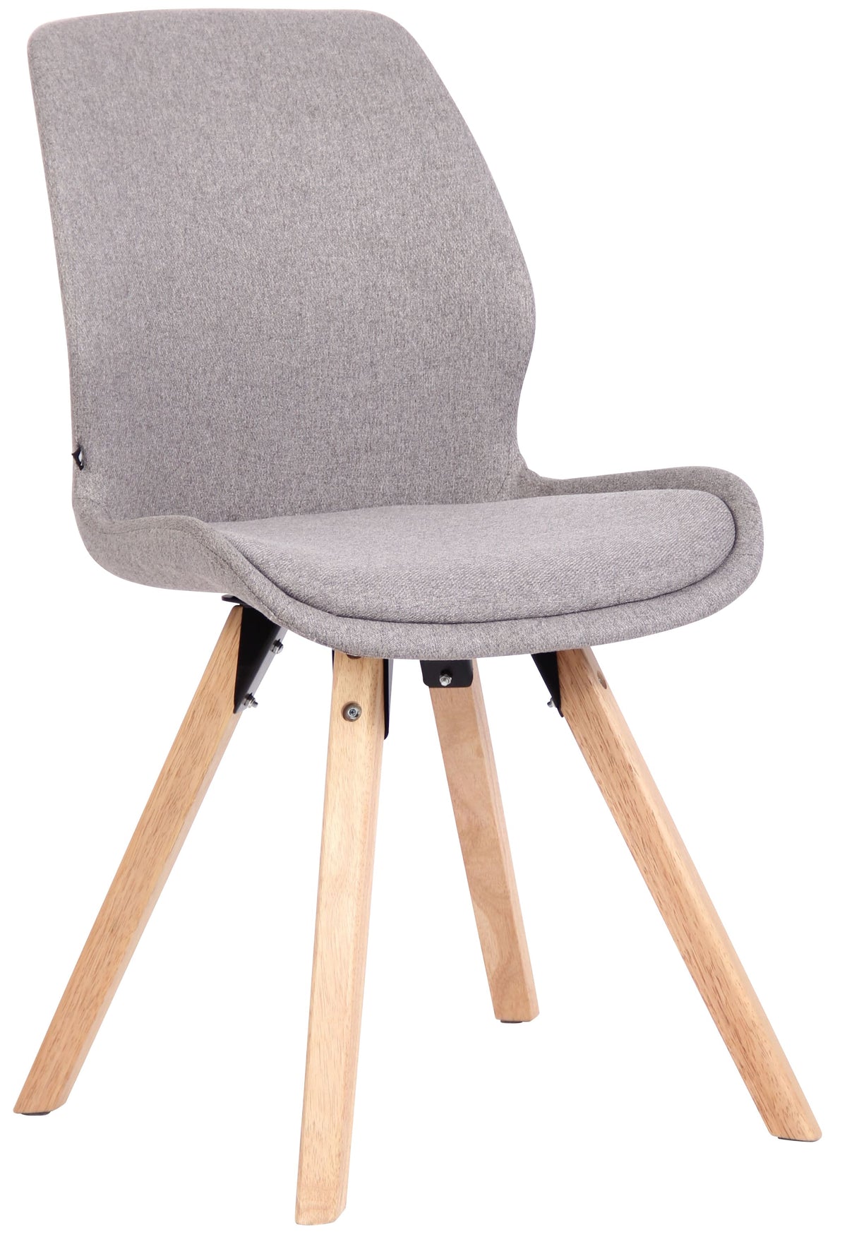 Stuhl Luna Stoff - grau