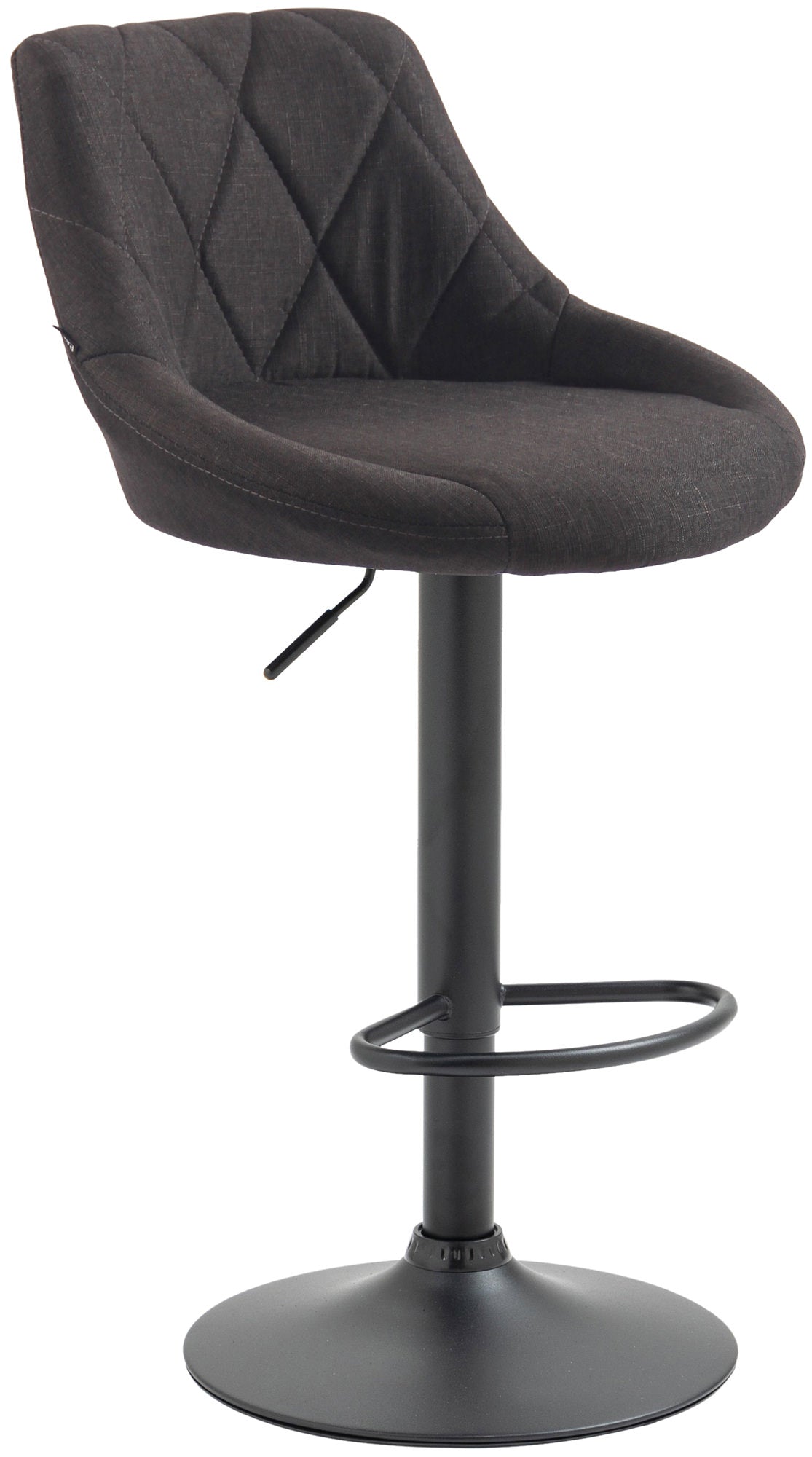 Barhocker Lazio Stoff schwarz - dunkelgrau