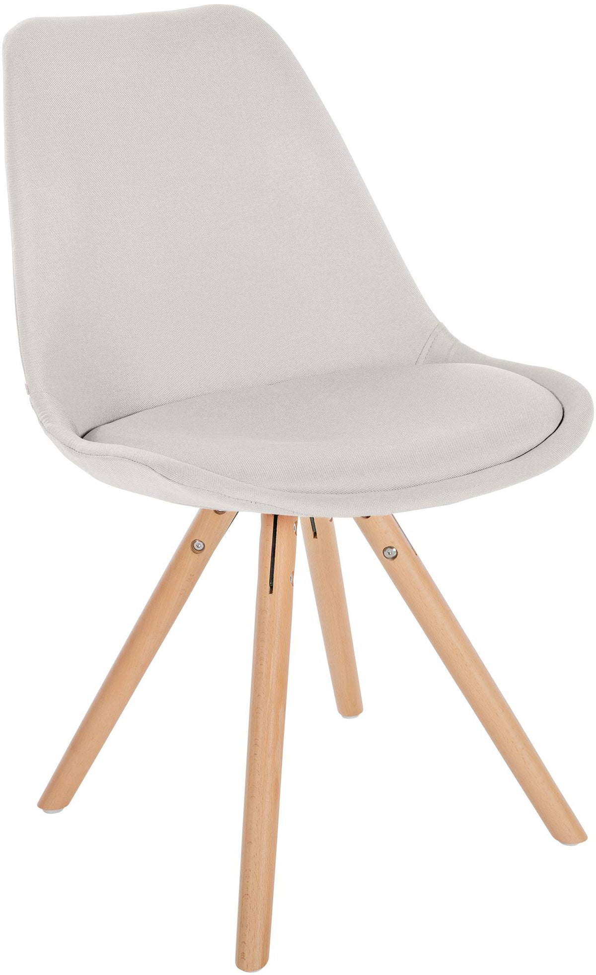 Stuhl Sofia Stoff Rund - creme