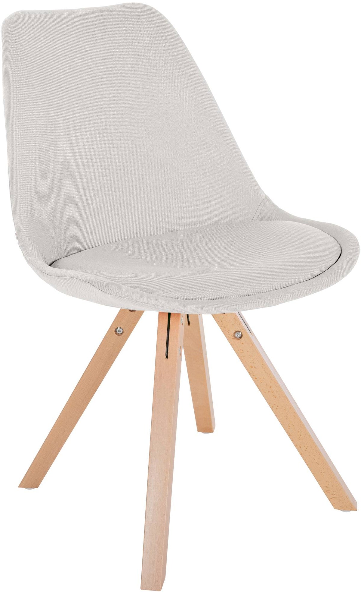 Stuhl Sofia Stoff Square - creme