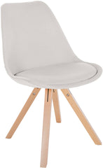 Stuhl Sofia Stoff Square - creme