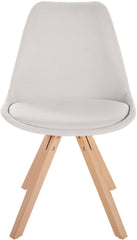 Stuhl Sofia Stoff Square - creme