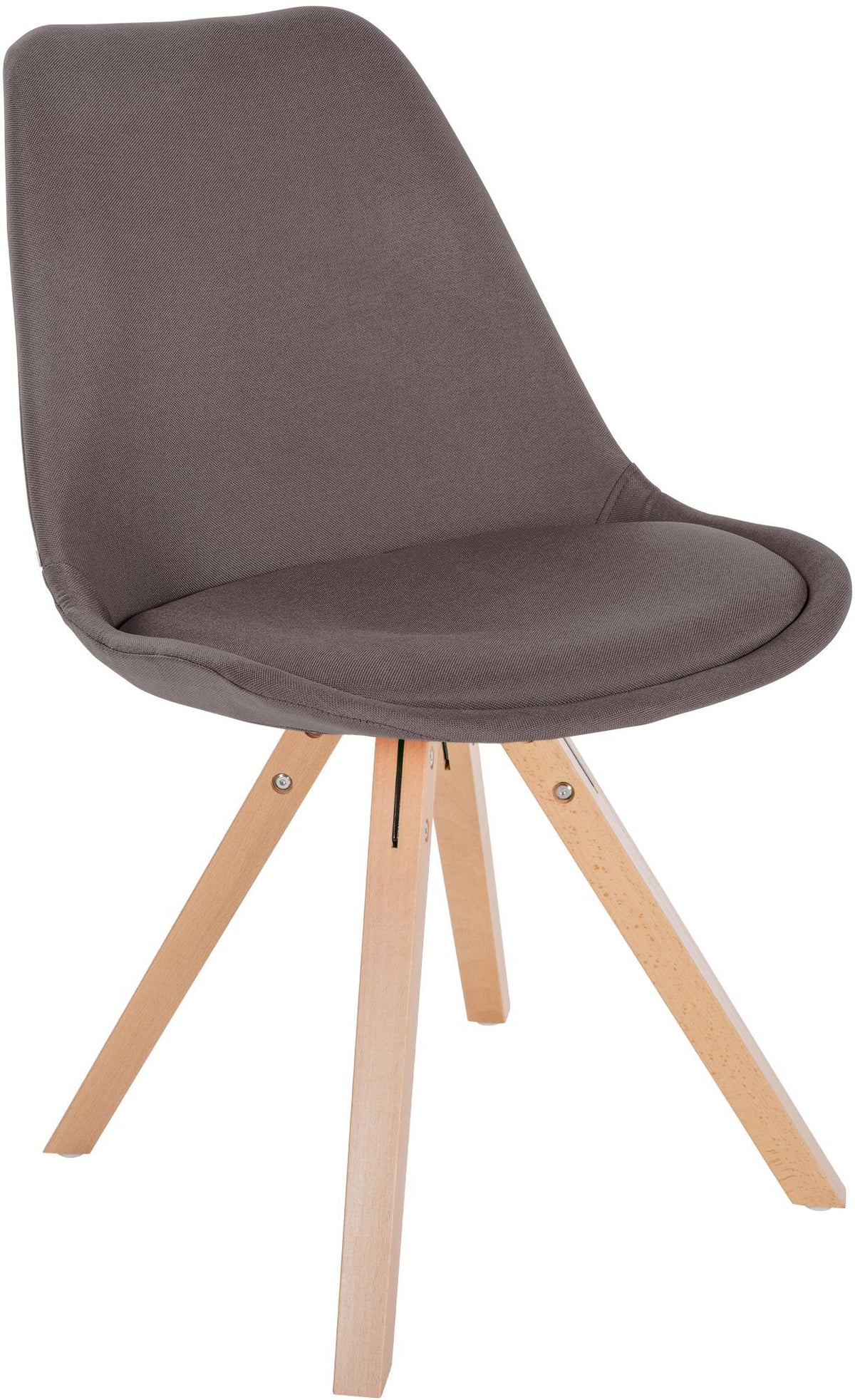 Stuhl Sofia Stoff Square - taupe