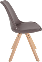 Stuhl Sofia Stoff Square - taupe