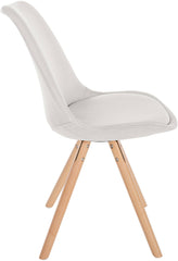 Stuhl Sofia Stoff Rund - creme