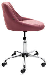 Arbeitshocker Lazio Kunstleder - bordeauxrot