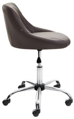 Arbeitshocker Lazio Kunstleder - braun