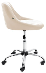 Arbeitshocker Lazio Kunstleder - creme