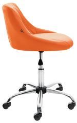 Arbeitshocker Lazio Kunstleder - orange