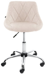 Arbeitshocker Lazio Stoff - creme