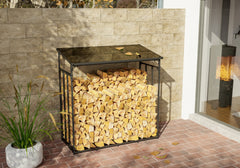 Kaminholzunterstand Ruston Aluminium S - anthrazit