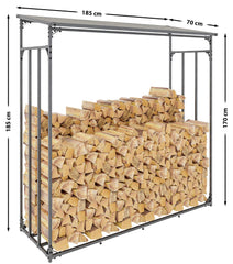 Kaminholzunterstand Ruston Aluminium XXL - anthrazit