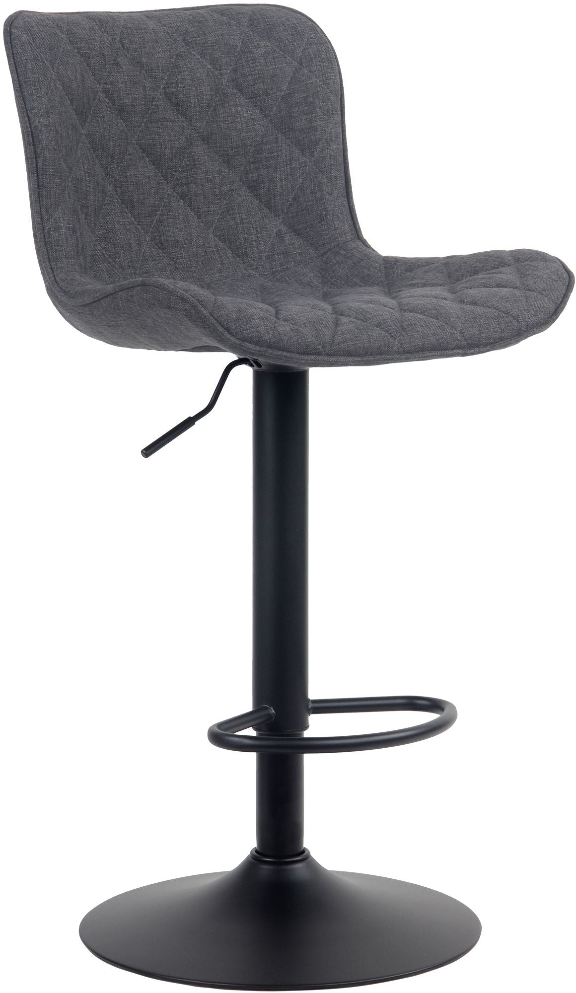 Barhocker Emma Stoff - schwarz