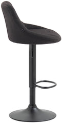 Barhocker Lazio Stoff schwarz - dunkelgrau