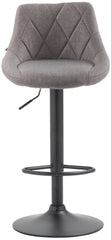 Barhocker Lazio Stoff schwarz - grau