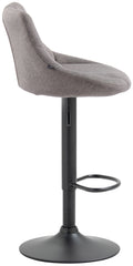 Barhocker Lazio Stoff schwarz - grau